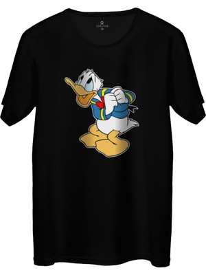 Çakılap Donald Duck Baskılı Tişört Unisex, Premium Kalite (Rgl-Çf)