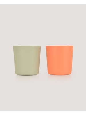 Let's Be Child 2'li Mini Bardak -Peach-Sage Green