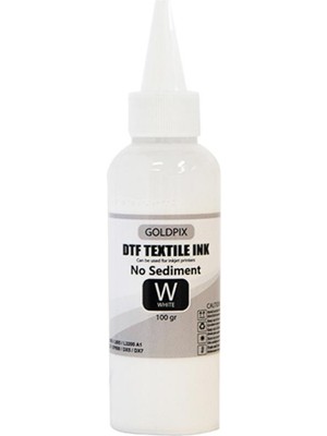 Goldpix Tortusuz Beyaz Dtf Mürekkebi - No Sediment White 100GR.