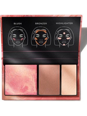 Avon Ultra Colour 3'ü 1 Arada Yüz Paleti Sun Kissed 15 g Allık Bronzlaştırıcı ve Aydınlatıcı