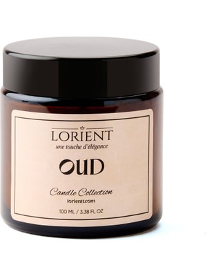 Lorient Oud Kokulu Kavanoz Mum - 100 gr