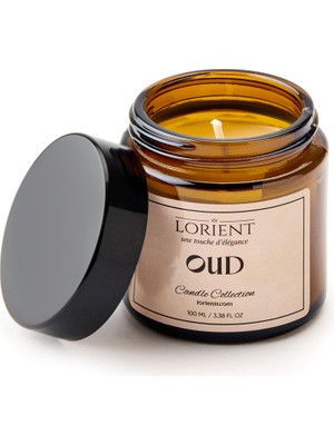 Lorient Oud Kokulu Kavanoz Mum - 100 gr