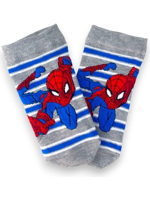 Çimpa Disney Lisanslı Spiderman Patik Çorap 3'lü Paket