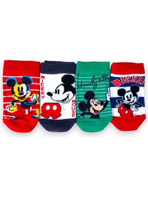 Çimpa 4'lü Disney Lisanslı Mickey Mouse Patik Çorap