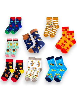 Livoni "5 Farklı Desen Seçeniği" ile Kız/erkek Çocuk Soket Çorap