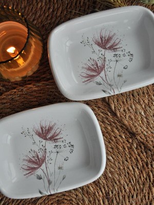 M'art Home Akdeniz 2 Li Mini Sunum Tabağı 10X14 cm