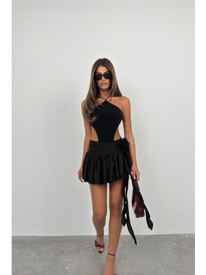 Black Fashion Sırt Detay Bodysuit