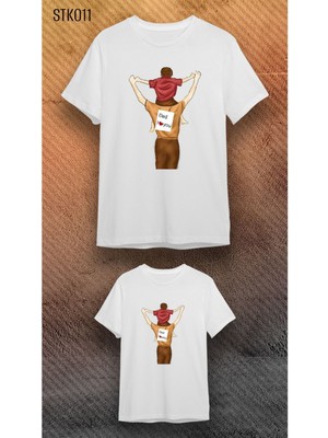 Elbiseciniz Babalar Günü Tişört - Baba Çocuk Kombin T-Shirt (Tek Adet Fiyatıdır. Kombin Yapmak Için Ekleyiniz)
