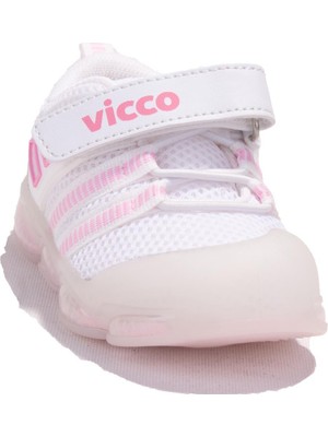 Vicco Orante 346E24Y150BB Beyaz Pembe Işıklı Ortopedik Günlük Kız Çocuk Spor Ayakkabı