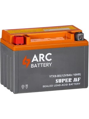 Arc 12 Volt 9 Amper Yatay Akü (Üretim Tarihi: 2024)