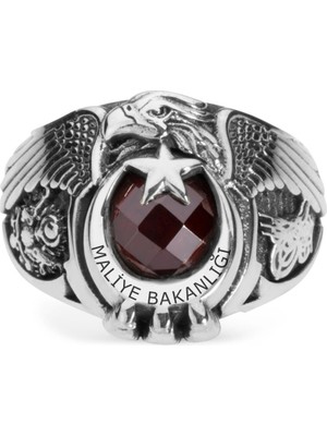 Anı Yüzük Osmanlı Devleti Tuğra ve Armalı Maliye Bakanlığı Yüzüğü