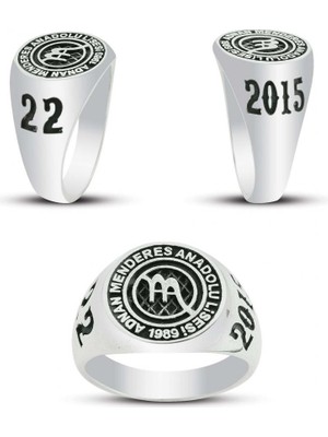 Anı Yüzük Bahçelievler Adnan Menderes Anadolu Lisesi Yüzüğü 2015 (Bay)