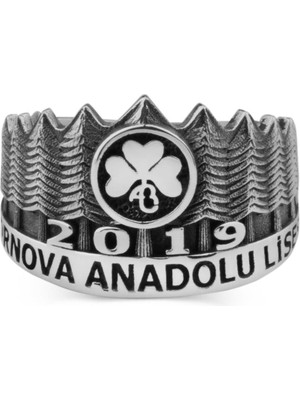 Anı Yüzük Bornova Anadolu Lisesi Tasarımlı 2019 Yüzüğü (Bayan)