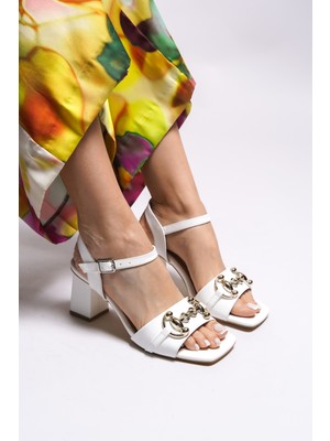 Riccon Uzeldiuth Kadın Topuklu Sandalet 001286