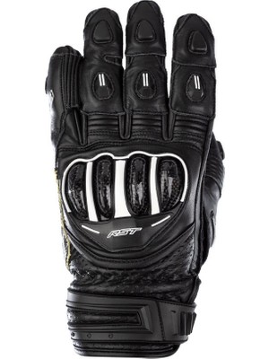 Rst Tractech Evo 4 Kısa Deri Motosiklet Eldiveni Siyah