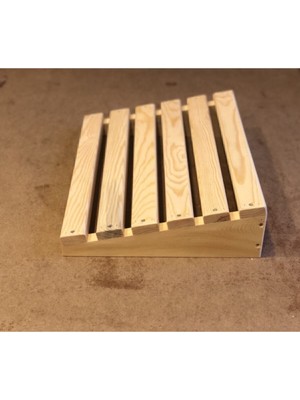 Deka Aksesuar 30X40 cm Ahşap Masa Altı Ayaklık Ayak Koyma Standı Dekoratif Özellikli