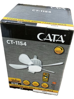 Cata Cata Lodos Fan LED 62W CT-1154 Kumandalı Işıklı Vantilatör