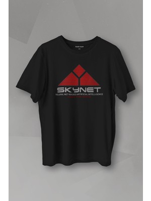 Kendim Seçtim Unisex T-Shirt Yapay Zeka Skynet Terminator Artificial Intelligence Aı Baskılı Tişört