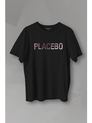 Kendim Seçtim Glitch Placebo Music Molko Rock Müzik Baskılı Unisex T-Shirt