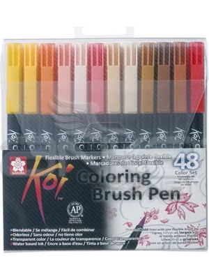 Sakura Koi Coloring Brush Pen Fırça Uçlu Kalem 48LI Set