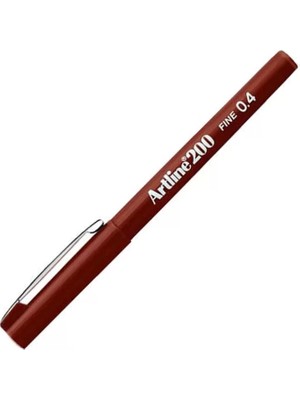 Artline EK-200N Fineliner Keçe Uçlu Kalem 0.4mm Koyu Kahve