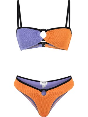 Twist Colorblock Bikini Seti