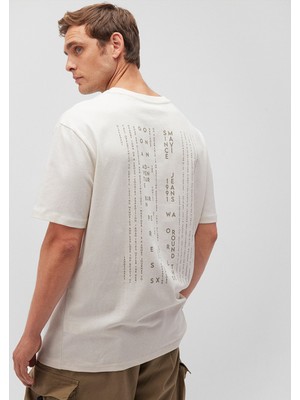 Mavi Baskılı Bej TIŞÖRT0612223-70057