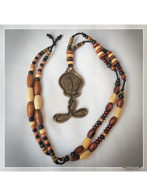 Z Jewelry Art Kusga - El Yapımı Etnik Otantik Bohem Kadın Erkek Kolye