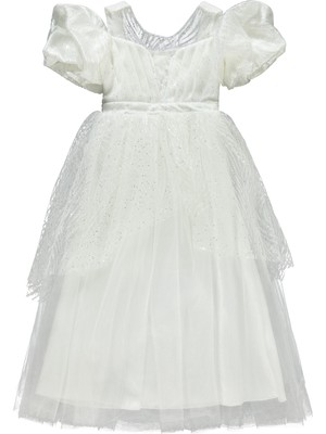 Civil Girls Kız Çocuk Abiye 6-14 Yaş Krem