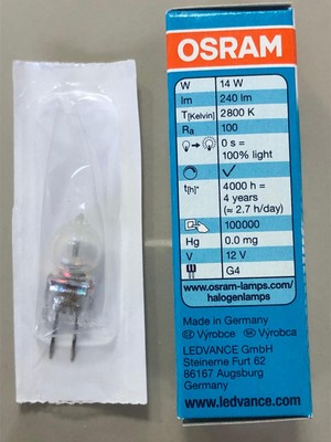 Osram 5 Adet Osram 64423  Halojen Lamba  12V 14W=20W =240 Lümen  4000 Saat