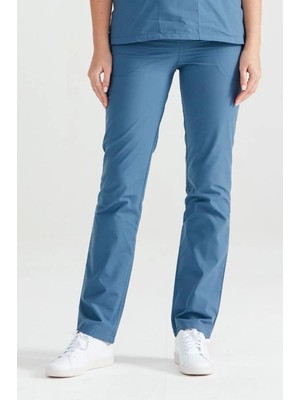 Mooda Medikal Tek Alt Petrol Mavisi Terikoton Ince Kumaş Dr Greys Kesim