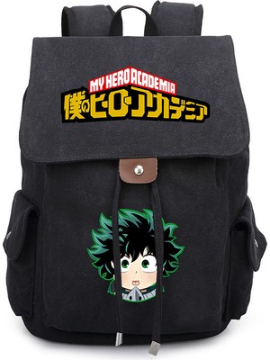 Tushuangjue 045-2 Yeni My Hero Academia Bakugou Katsuki Midoriya Izuku Karikatür Çevresel Erkek ve Kadın Sırt Çantası Öğrenci Okul Çantası (Yurt Dışından)