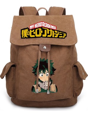 Tushuangjue 045-2 Yeni My Hero Academia Bakugou Katsuki Midoriya Izuku Karikatür Çevresel Erkek ve Kadın Sırt Çantası Öğrenci Okul Çantası (Yurt Dışından)