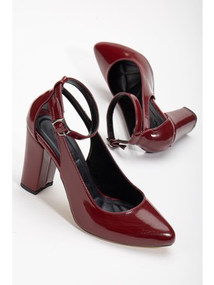 Shemard Lillian Topuklu Bordo  Topuklu Kadın Ayakkabı