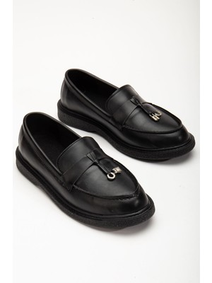 Shemard Benaz Siyah Toka Detaylı Oxford Ayakkabı