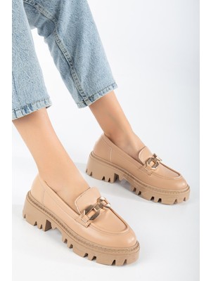 Shemard Fonto Krem Oxford Kadın Ayakkabı