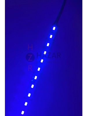 Hazar Led 12 Volt 5630 Ledli LED Bar Alüminyum Çubuk 72 Ledli Mavi