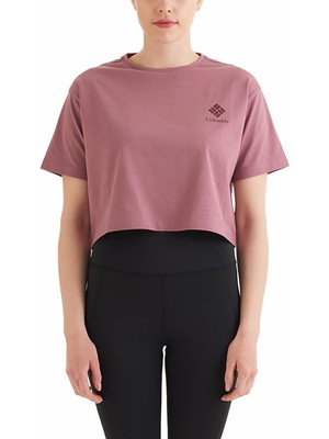 Columbia Csc Framed Halftone Logo Kadın Kısa Kollu Tişört