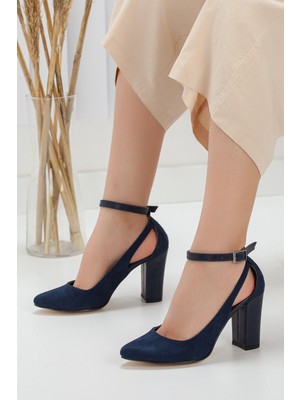 Shemard Lillian Topuklu Lacivert  Ayakkabı