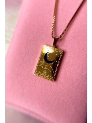 Minthe Altın Tarot Kolye-Gold