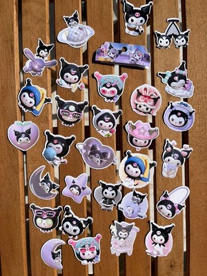 EyER Shoping Kuromi Animasyon Paketli Etiket Sticker Set