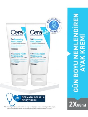 Cerave  Gün Boyu Nemlendiren Ayak Kremi 2x 88Ml
