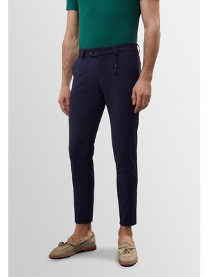 Antioch Antioch Lacivert Erkek Aksesuar Detaylı Slim Fit Pantolon