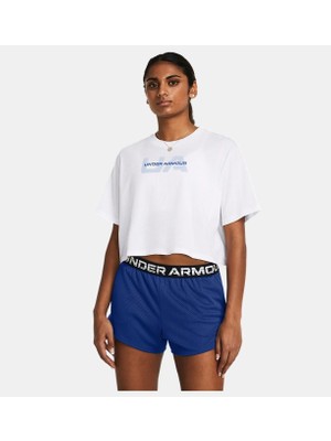 Under Armour Kadın UA Boxy Crop Branded Kısa Kollu T-shirt