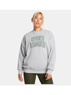 Kadın Ua Icon Heavyweight Terry Oversized Bisiklet Yaka Sweatshirt 1386493-011