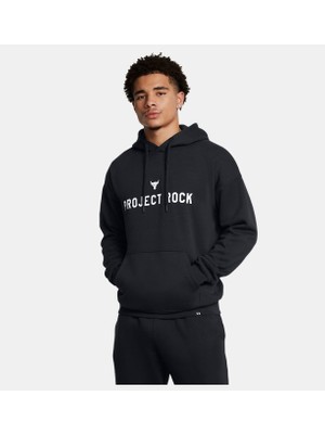 Erkek Ua Project Rock Icon Fleece Kapüşonlu Üst 1386882-001