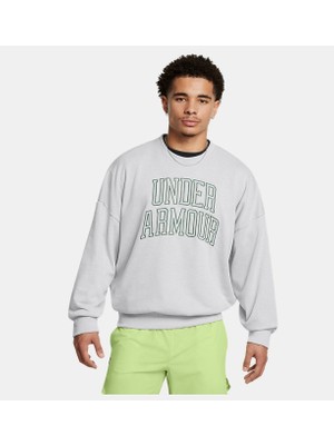 Erkek Ua Icon Heavyweight Terry Oversized Bisiklet Yaka Sweatshirt 1386548-011
