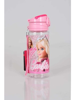 Barbie Lisanslı Matara 500 ml Pembe Renkli Sızdırmaz Tasarım ile Çocuklar İçin