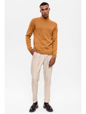 Antioch Tütün Tam Boğazlı Erkek Triko