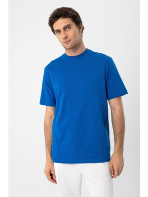 Antioch Saks Bisiklet Yaka Basic T-Shirt